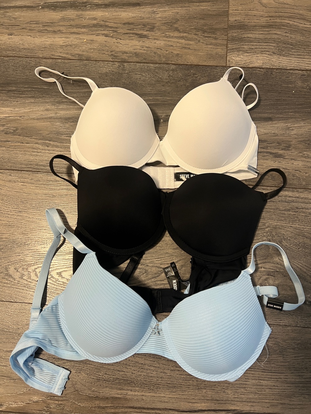 NWOT 3 pack Steve Madden bras